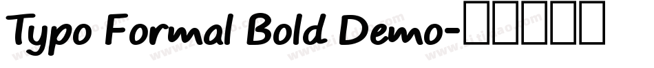 Typo Formal Bold Demo字体转换